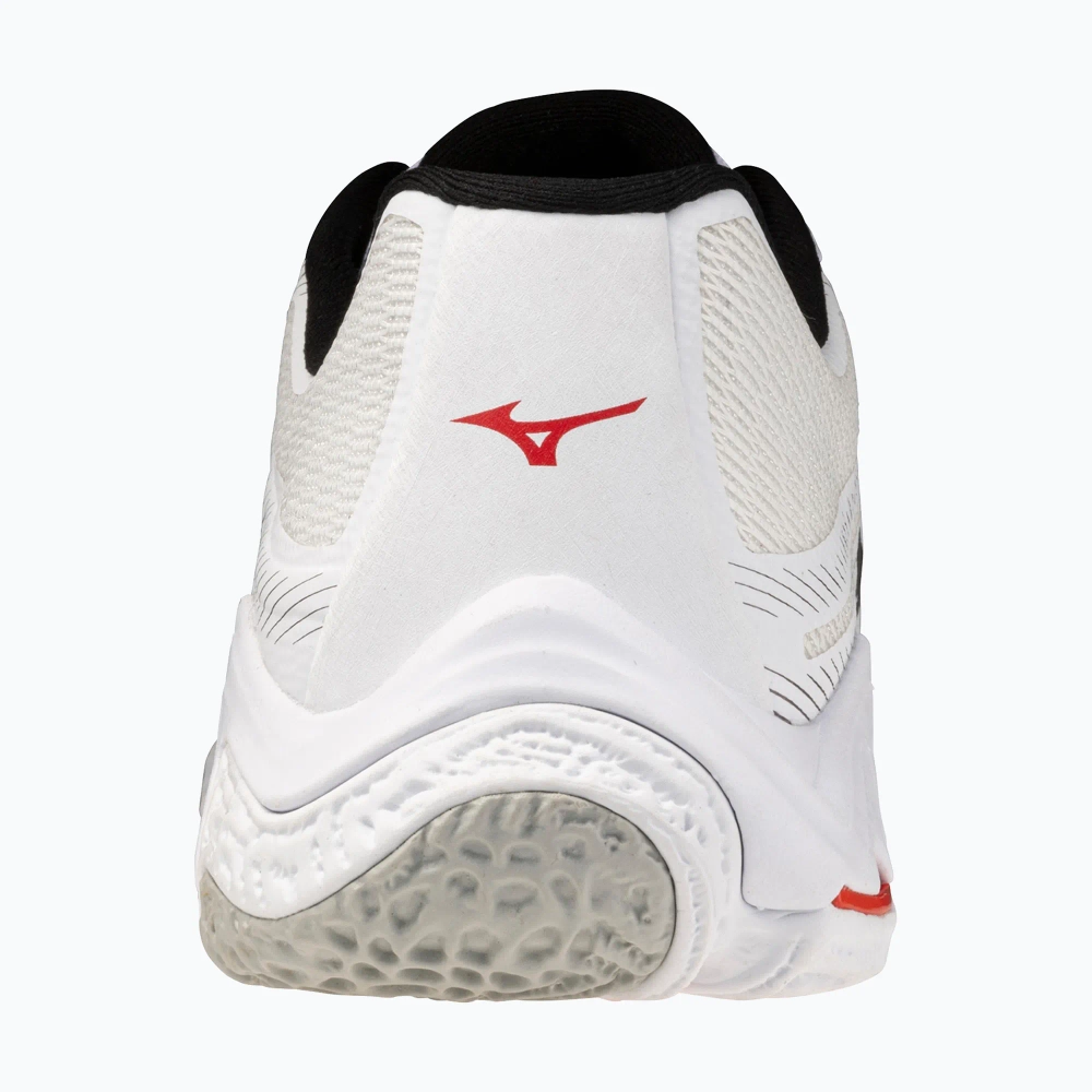Кроссовки волейбольные Mizuno Wave Lightning Elite white/black/fiery red