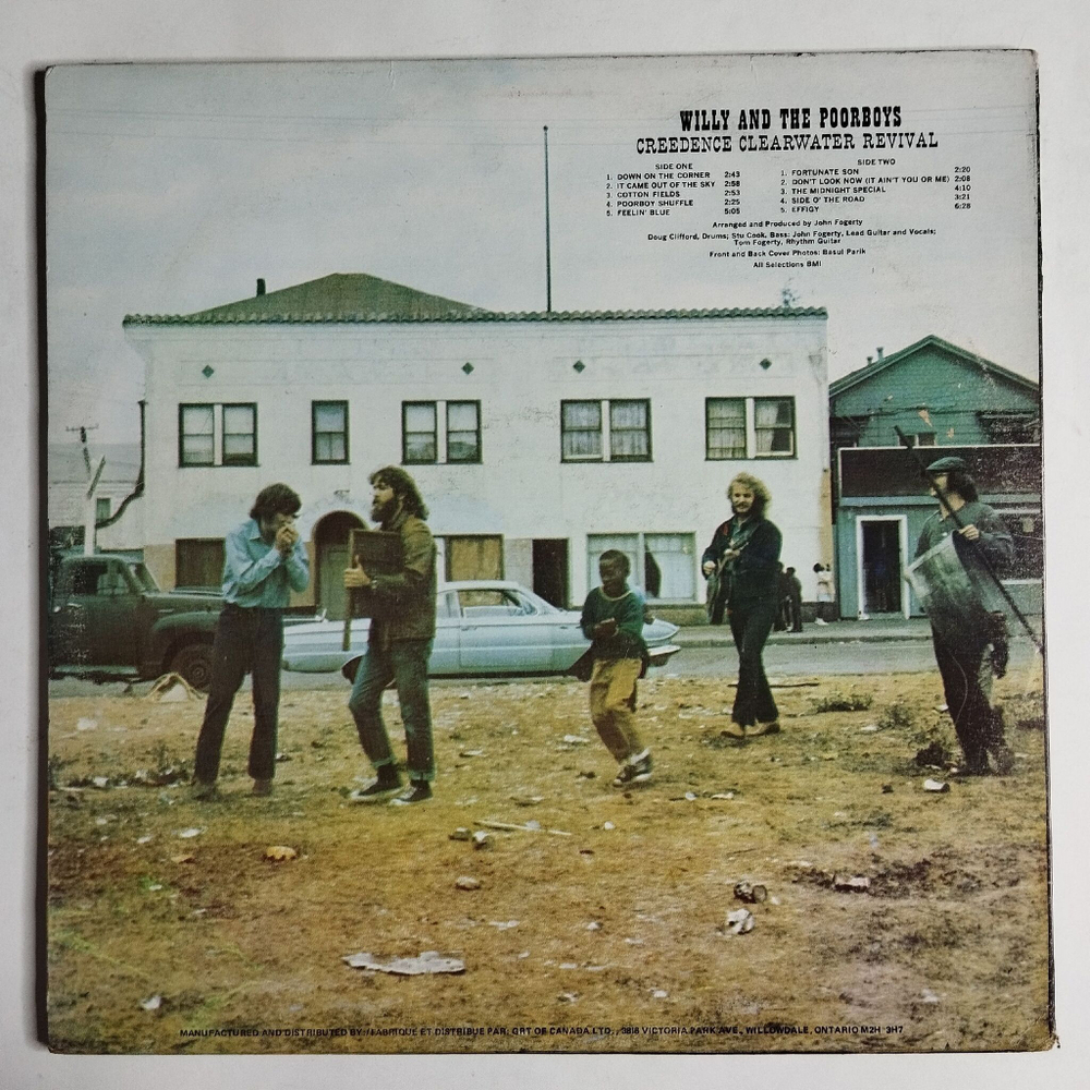 Винтажная виниловая пластинка LP Creedence Clearwater Revival Willy And The Poor Boys (Canada 1979)