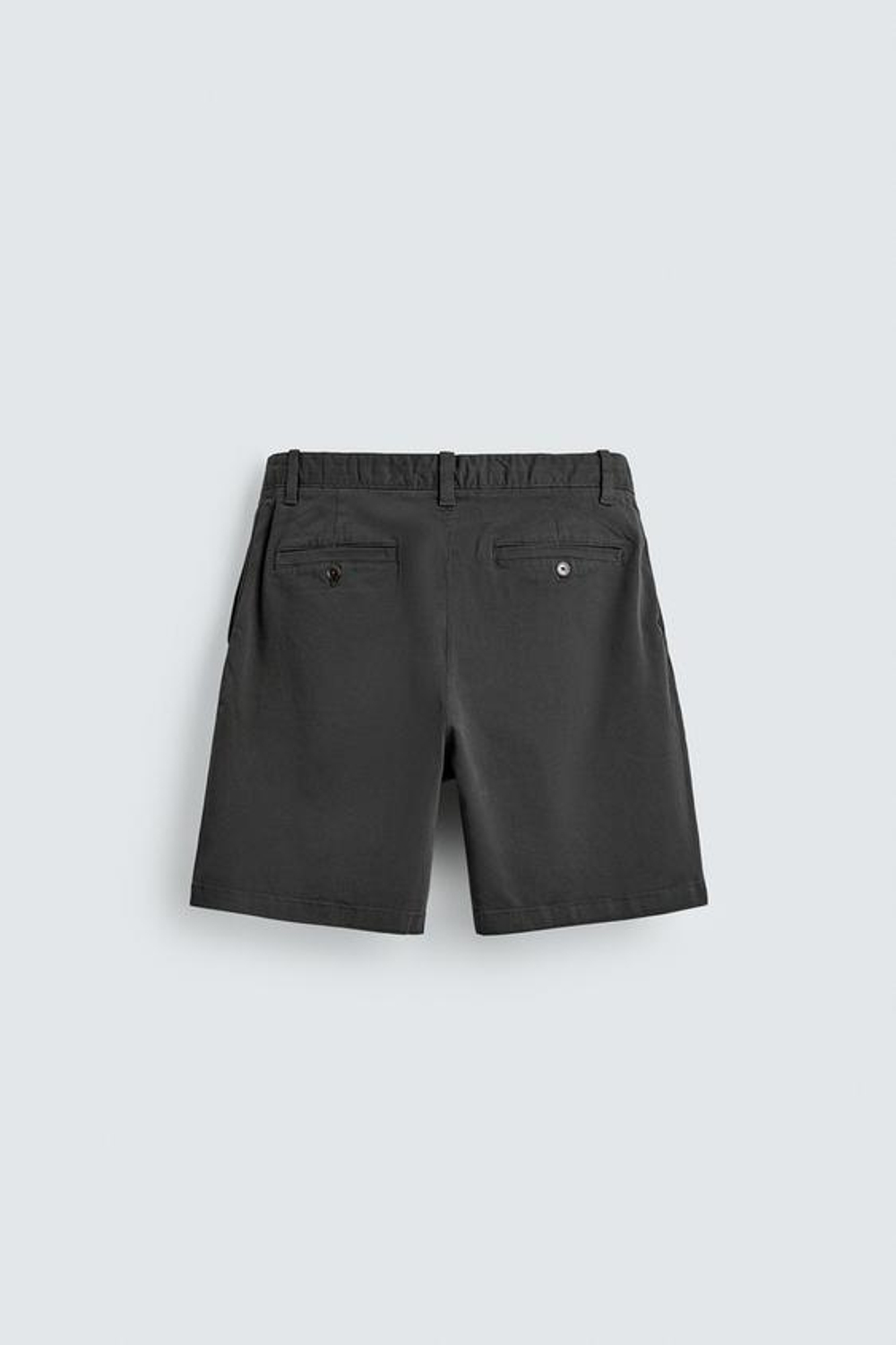 ZARA ШОРТЫ ЧИНОС REGULAR FIT, СЕРО-СИНИЙ