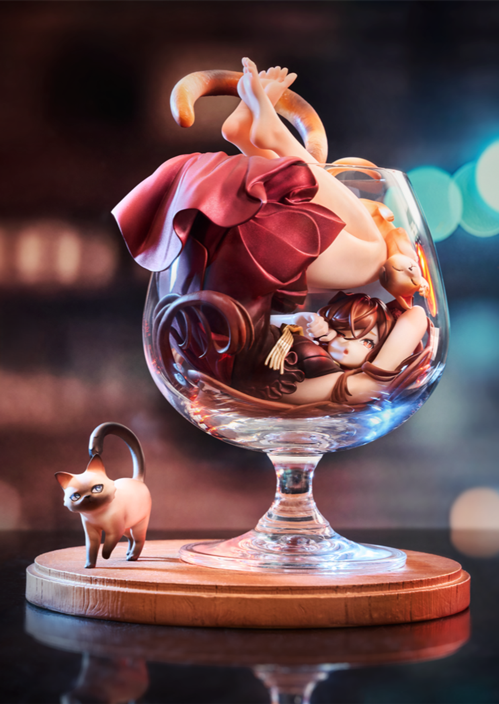 Полуночная кошка в бокале / Midnight Cat in a Glass