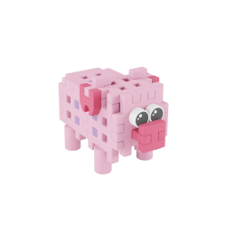 Конструктор Marioinex Mini Waffle Pocket Pets 906903 «Свинка» 25 деталей 906903 — фото 2