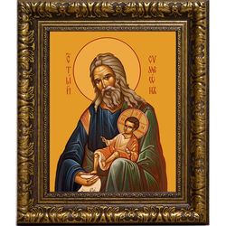 Симеон Богоприимец Праведный. Икона на холсте.