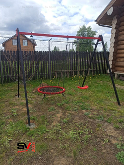 Монтаж уличных качелей Sv Sport