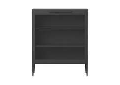 Витрина Type oak стеклянная высота 120 см (черный)