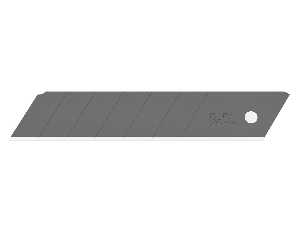 Лезвие OLFA ″EXCEL BLACK″ сегментированное, 20 шт, 25 мм в пластиковом кейсе