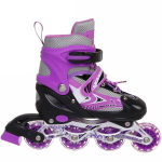 Коньки роликовые раздвижные Happy Star 136C, фиолетовый, колеса ПВХ, размер M (34-38)