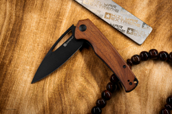 Нож SENCUT Mims сталь 9Cr18MoV рукоять Wood Guibourtia Wood