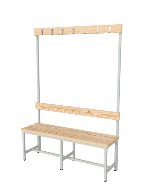 Скамейка-вешалка СКВ-1-2000, 2000х350х1700 мм