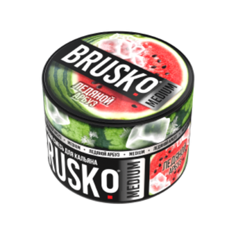 Бестабачная смесь для кальяна BRUSKO 50г MEDIUM - Ледяной Арбуз