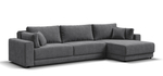 Угловой диван Босс Прайм Макс Шенилл Клауд графит