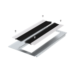 Пластина для глубины 500, с щеткой