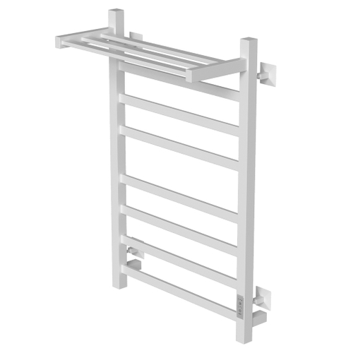 Полотенцесушитель MIXLINE TRIUMPH  80х50 (таймер, 558Вт, 6 перекладин + ПОЛКА) электрический БЕЛЫЙ