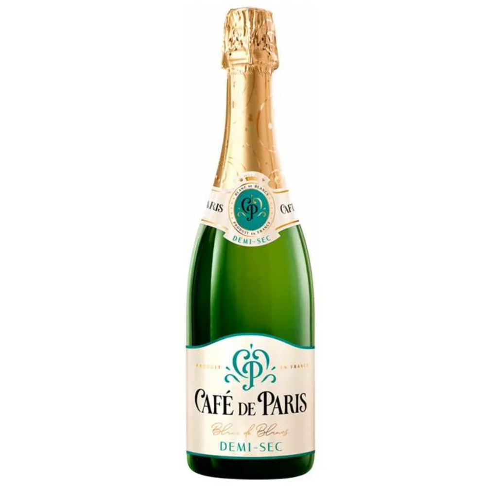 Вино игристое Cafe de Paris белое полусухое 0,75 л