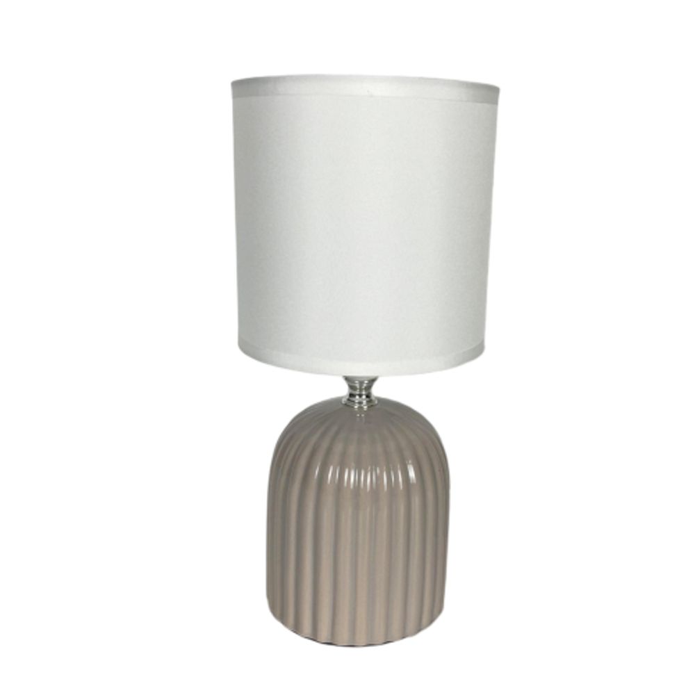 Настольная лампа Rivoli   7548-503 1 х Е14 40 Вт керамика серая с абажуром