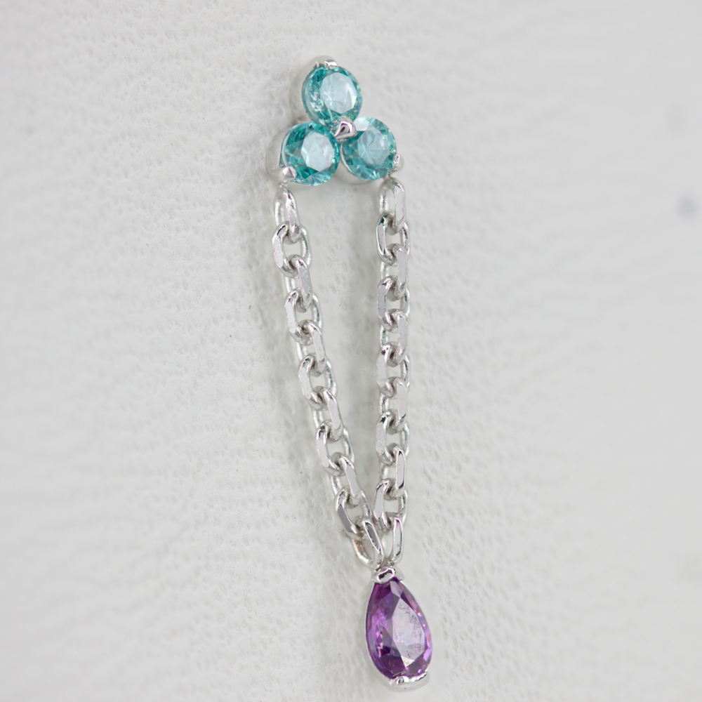 Nemertea tops with colored gems