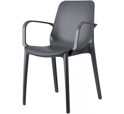 Кресло пластиковое Ginevra, антрацит