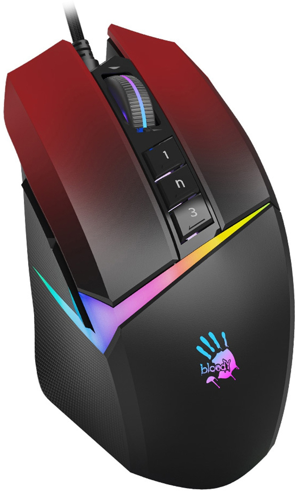 Мышь A4Tech Bloody W60 Max красный