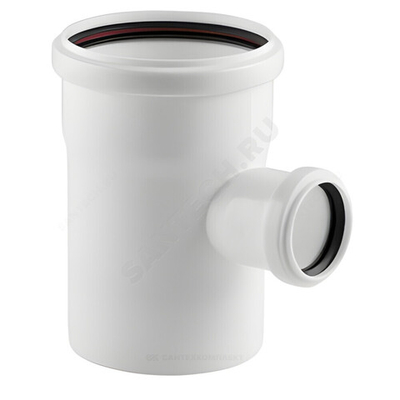 Тройник PP-M бесшумный белый Дн 110х50х87гр б/нап в/к RTP (РосТурПласт) 36513