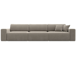 Диван прямой Лига-036 НПБ Классик Лонг МИКРОВЕЛЬВЕТ Бежевый