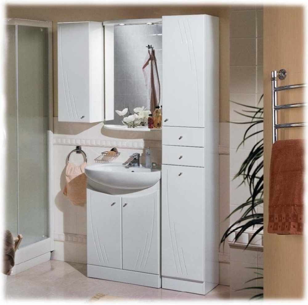 Шкаф 1-Створчатый Акватон Минима левый, белый