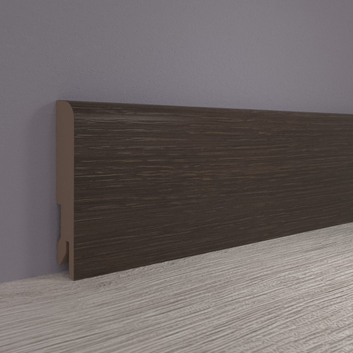 Плинтус Лука Point Line 4009 МДФ Дуб турин темный