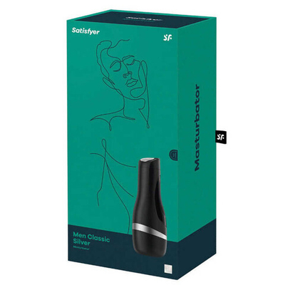 Мастурбатор Satisfyer Men Classic Silver (Цвет: черный с серебряным)
