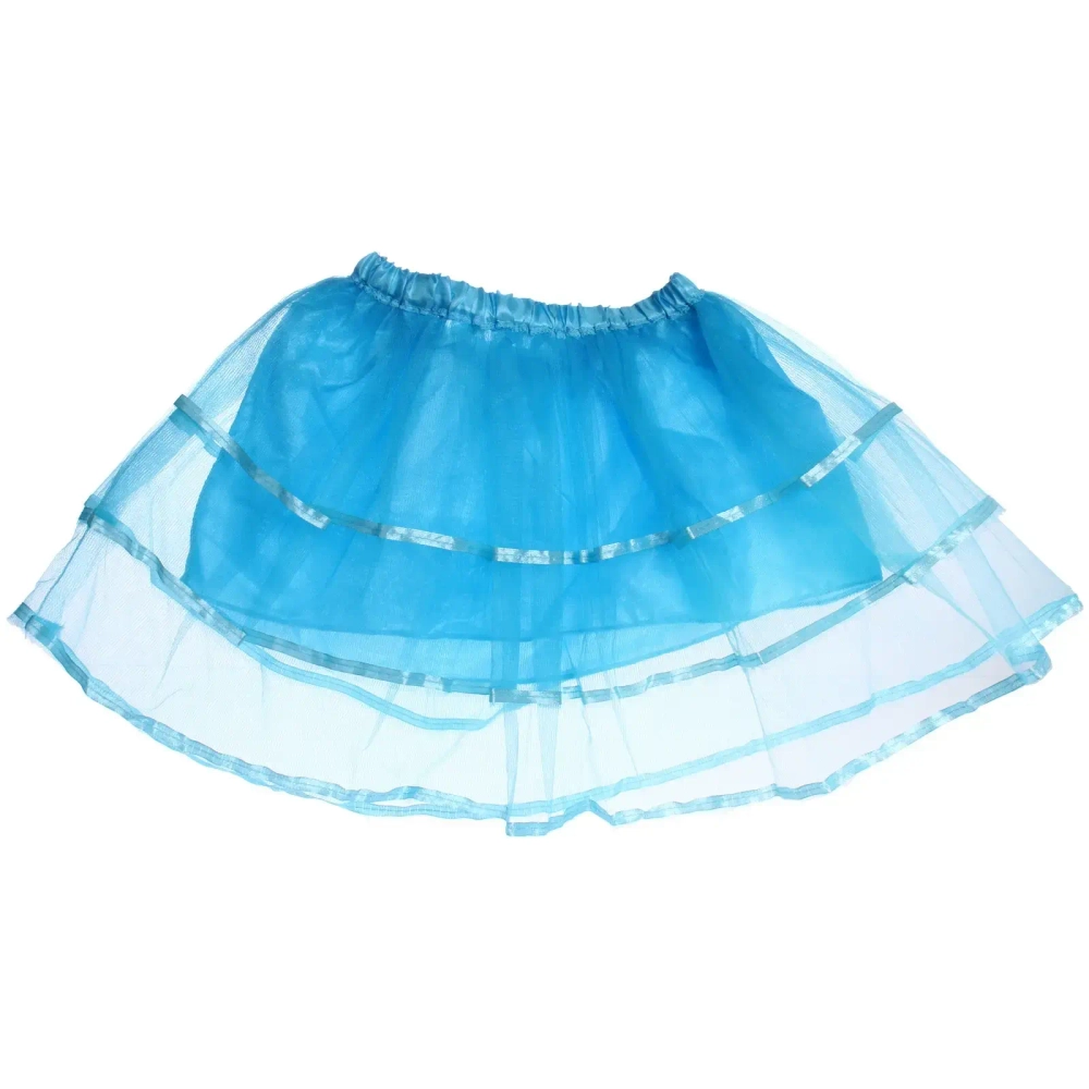 Карнавальный костюм «Волшебная сказка» (юбка, крылья, волшебная палочка, ободок), Голубой