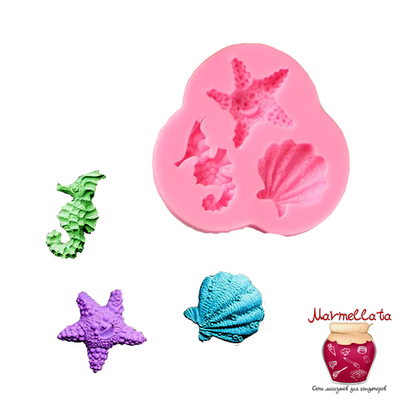 Молд силиконовый "Океан", 8*7,5*1 см