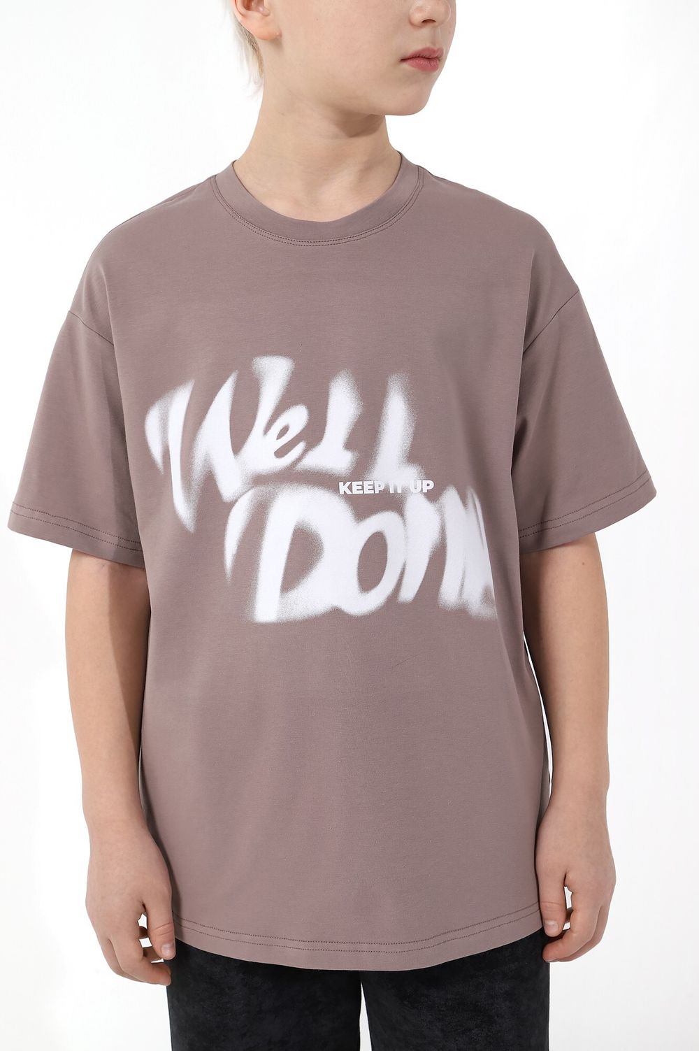 Фуфайка (футболка) для мальчика  Леон-3 Виотекс БЕЖЕВЫЙ