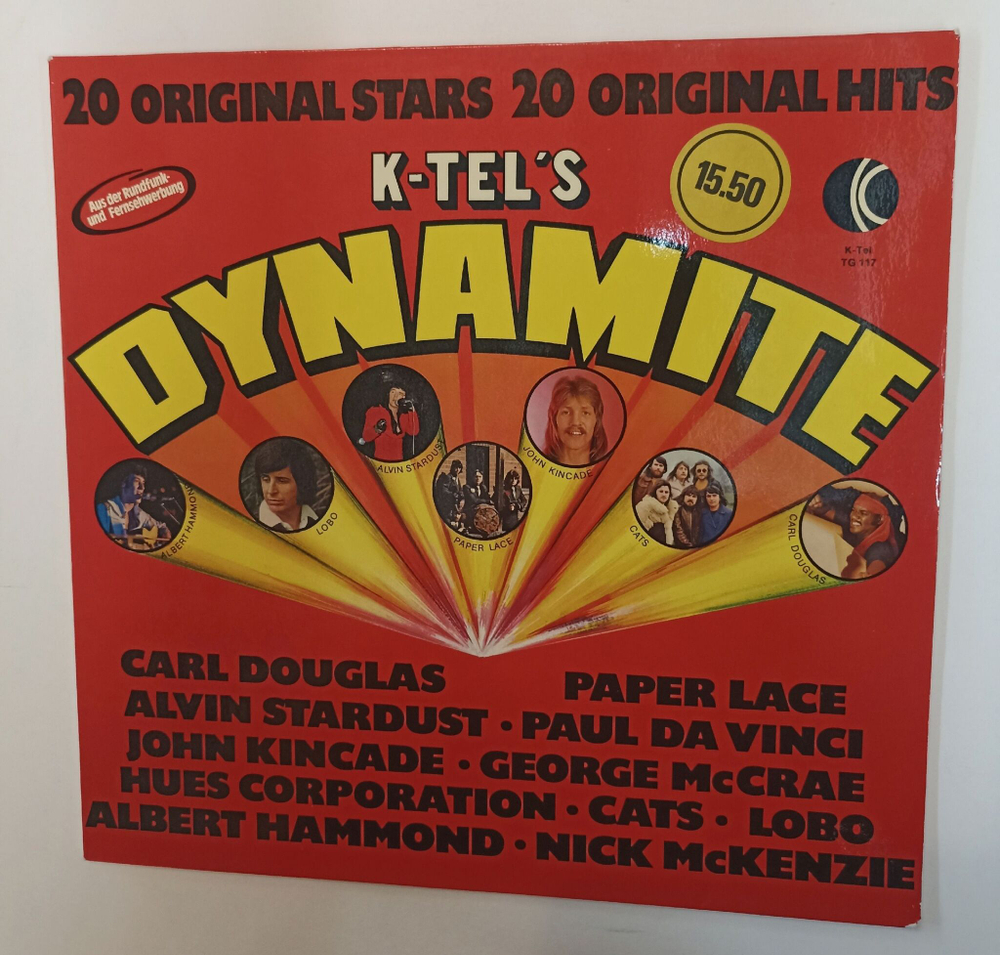 Винтажная виниловая пластинка LP Сборник K Tels Dynamite (Germany 1975)