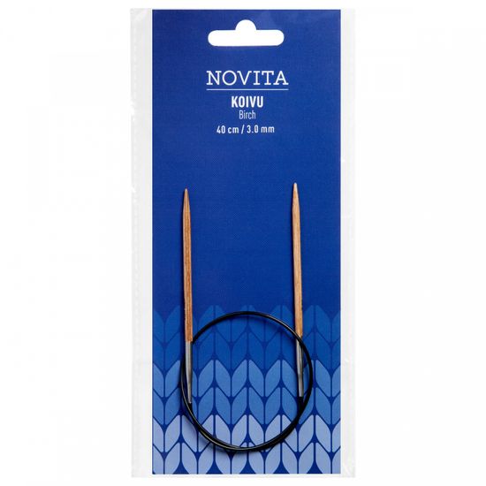 Спицы Novita 3,0 мм укороченные березовые на леске 40 см