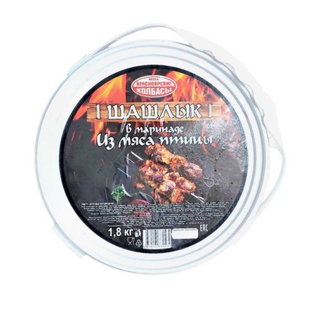 Шашлык Любительский из мяса птицы Красноярские колбасы 1,8 кг