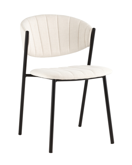 Стул Харпер ткань рогожка молочный