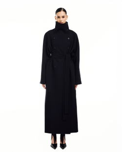 Пальто 90-х черное