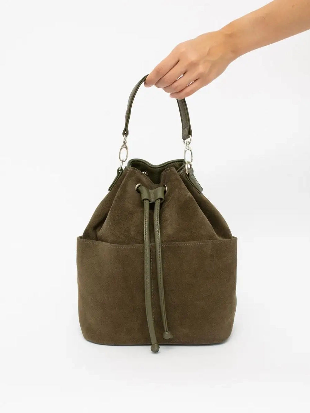 сумка через плечо маленькая натуральная замша