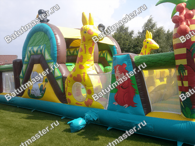 Батут "На прогулке с жирафами"
