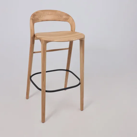 Барный стул Ofer из массива дуба светлый