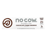 No Cow, Протеиновый батончик, брауни с шоколадной помадкой, 12 батончиков по 60 г (2,12 унции)