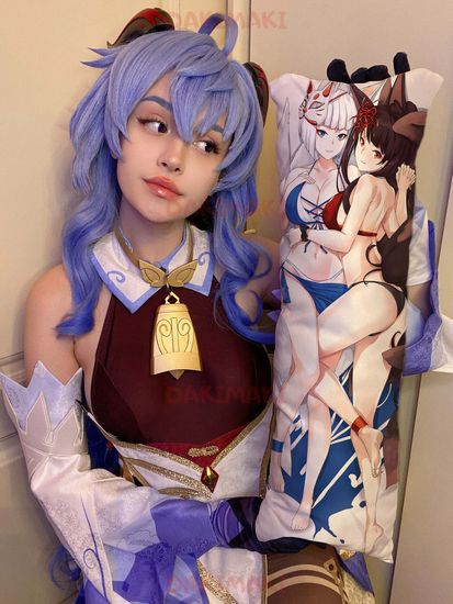 Мини дакимакура Кага и Акаги из Лазурный путь арт. M0866, 60х20 см