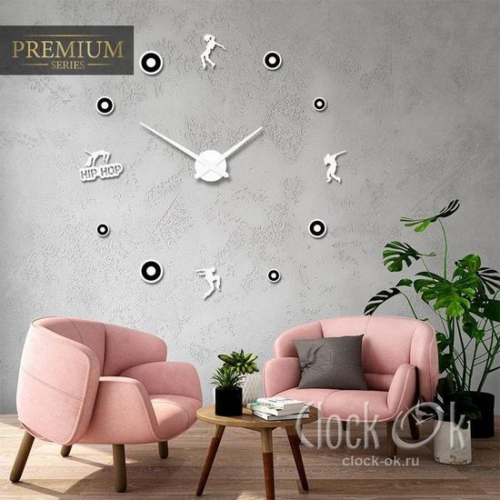 Настенные 3D часы Hip-Hop