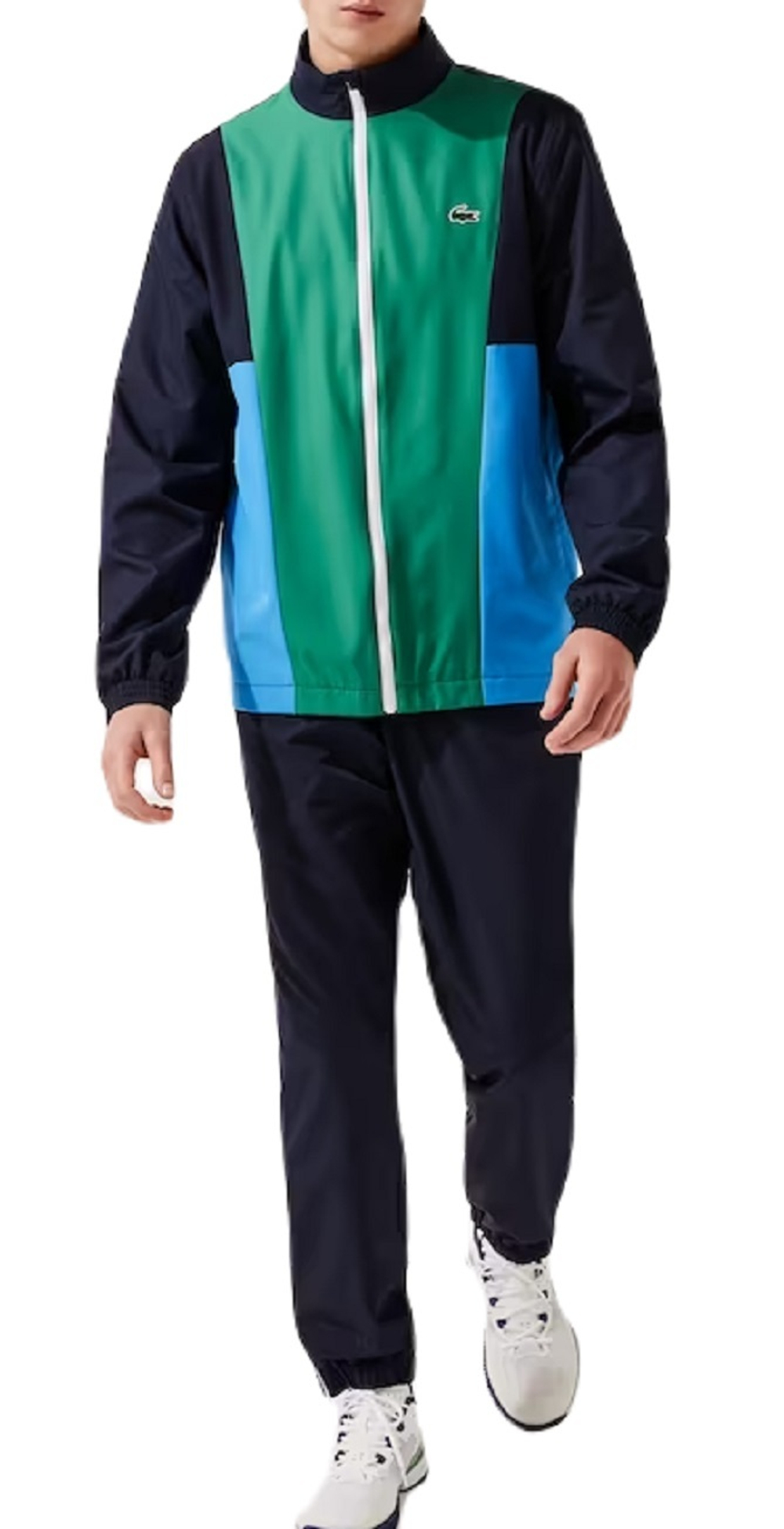 Для мужчин Костюм теннисный Lacoste SPORT Branded Colour-block Tracksuit - navy blue/green/blue/white/flashy yellow