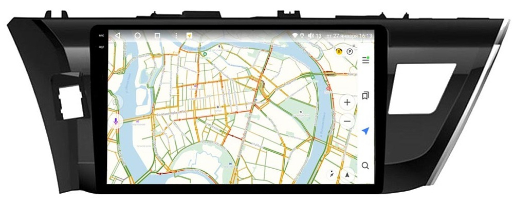 Магнитола для Toyota Corolla E180 2012-2016 - Vaycar VA77-0307-2K на Android 13, 8-ядер, 2K QLED, ТОП процессор, CarPlay,4G SIM-слот