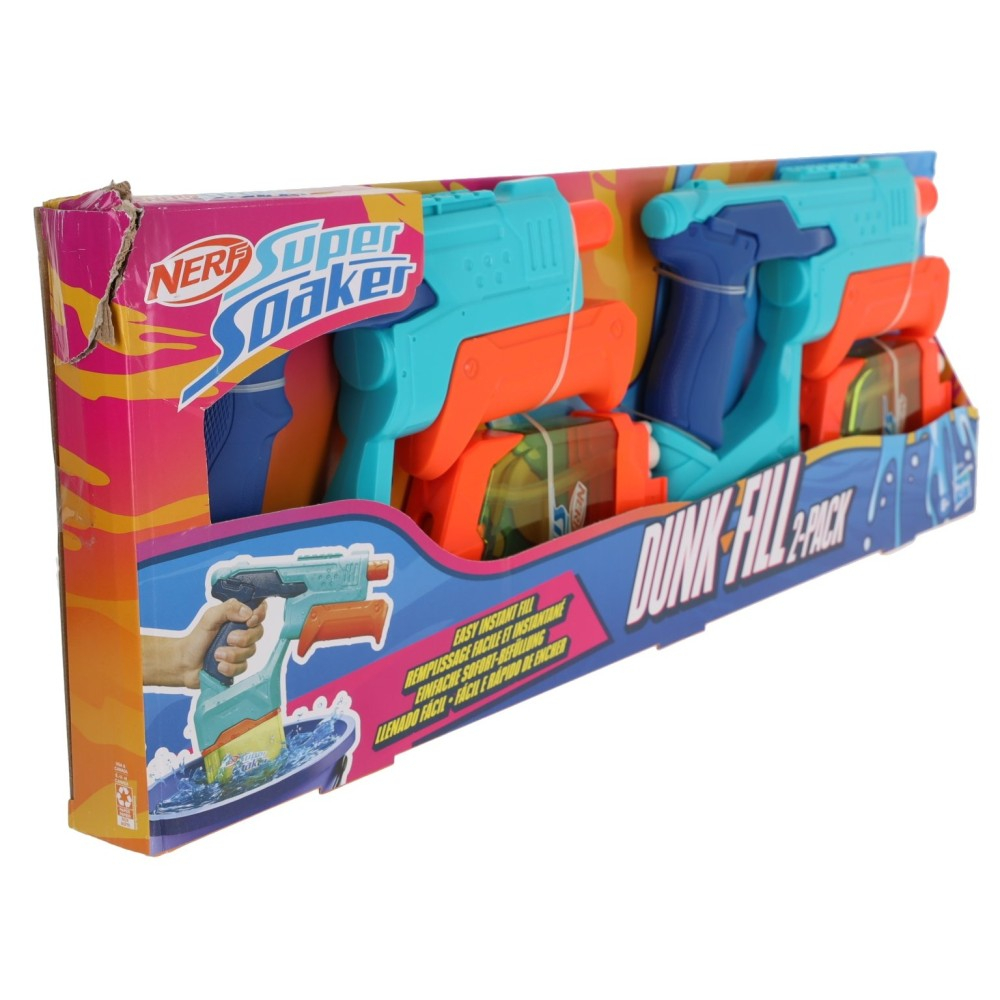 Hasbro 1431 G0995 — Набор водных бластеров Nerf Super Soaker Dunk Fill 2 шт G0995 — фото 1
