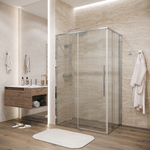 Душевой уголок Grossman Galaxy 140х80 120.K33.01.1480.10.02 стекло шиншилла/профиль хром