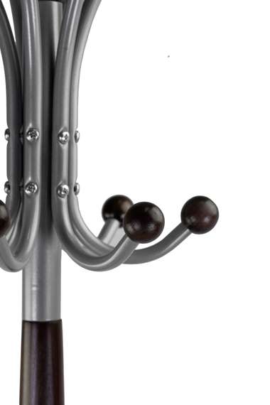 Вешалка напольная Д 1 металлик/ венге