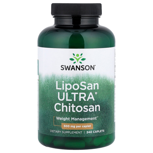 Swanson, LipoSan Ultra®, хитозан, 240 капсул (500 мг в 1 капсуле)