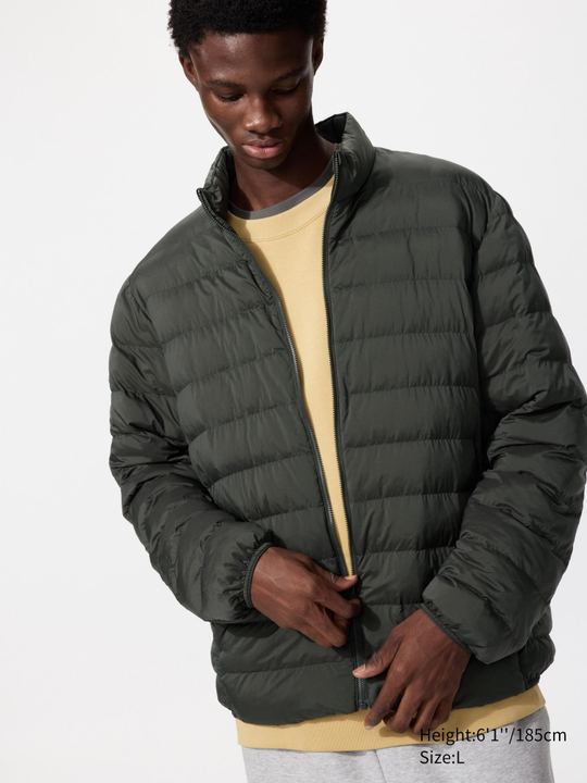 UNIQLO Куртка PUFFERTECH, оливковый
