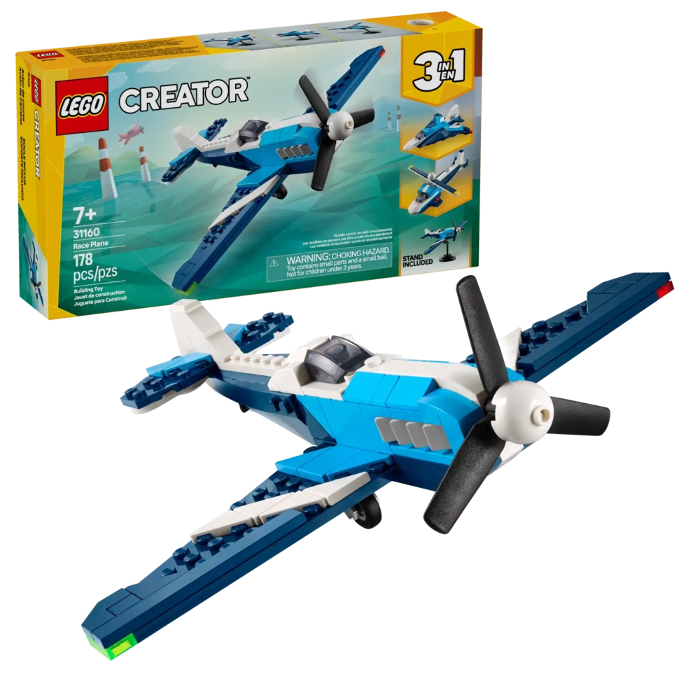Конструктор LEGO Creator 31160 Самолет: Гоночный самолет, 3в1