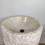 Раковина напольная из мрамора Erozy Cream MN-61496 53*53*91