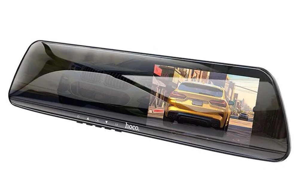 Видеорегистратор Hoco DV4 mirror driving recorder (dual-channel), Iron Gray